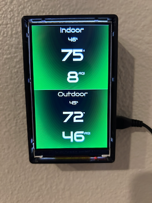 The RaspberryPi powered AQI visualization