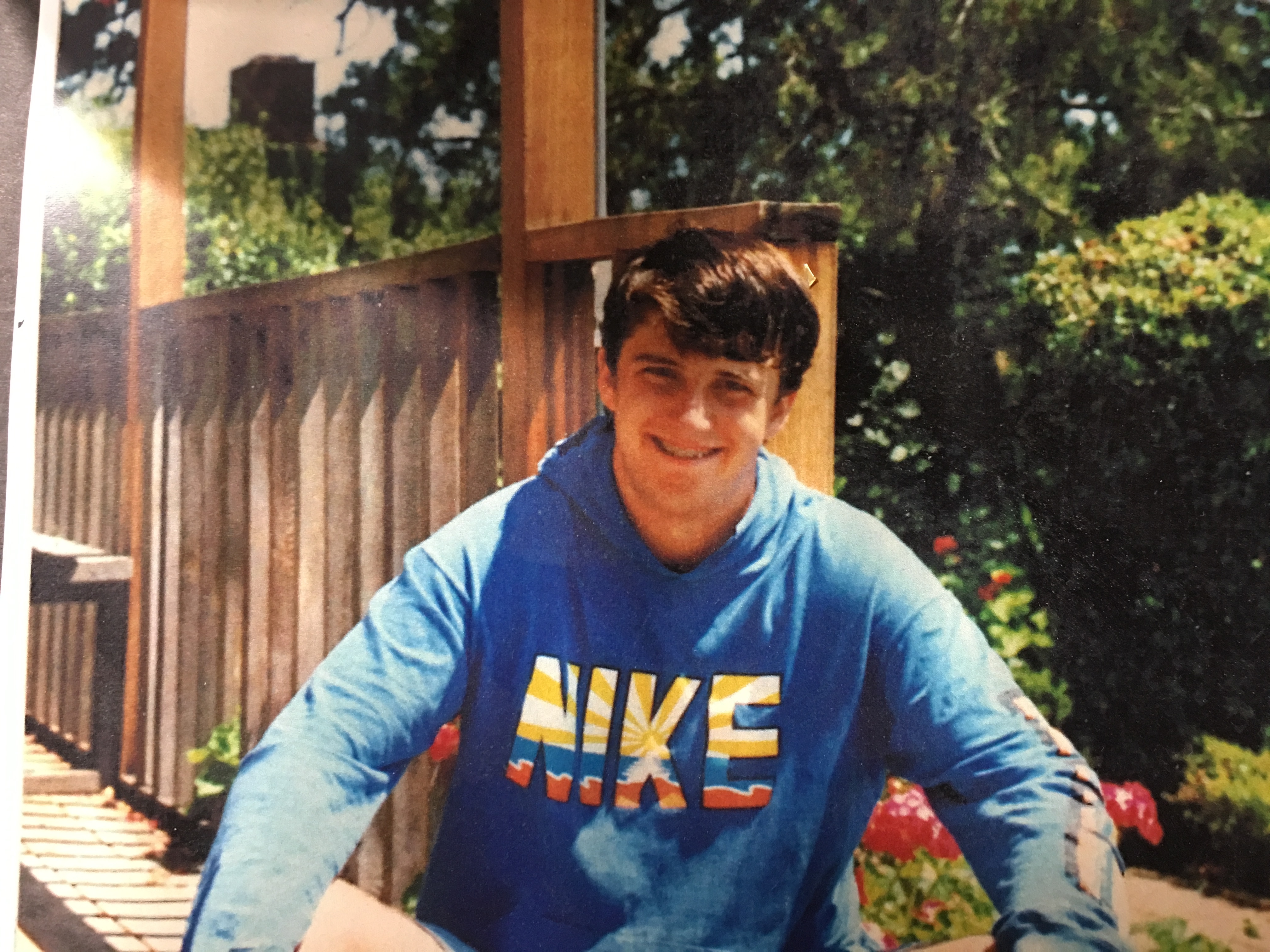 Jeff, 17 years old wearing a Nike Hoodie